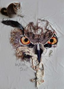 Uil Oehoe-Wilma Poot-Artsation-Fiber Art